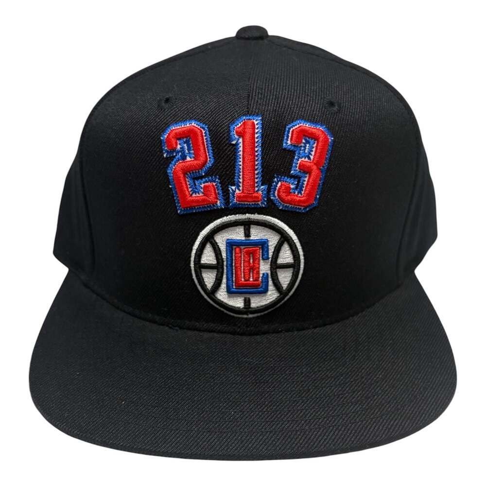 Mitchell & Ness LA Clippers '213' Area Code Snapback Hat